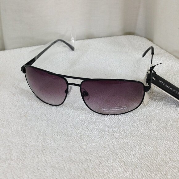 Mens NEW Gray Metal Frame Aviator Style Graduated Lenses Sunglasses - Picture 1 of 3